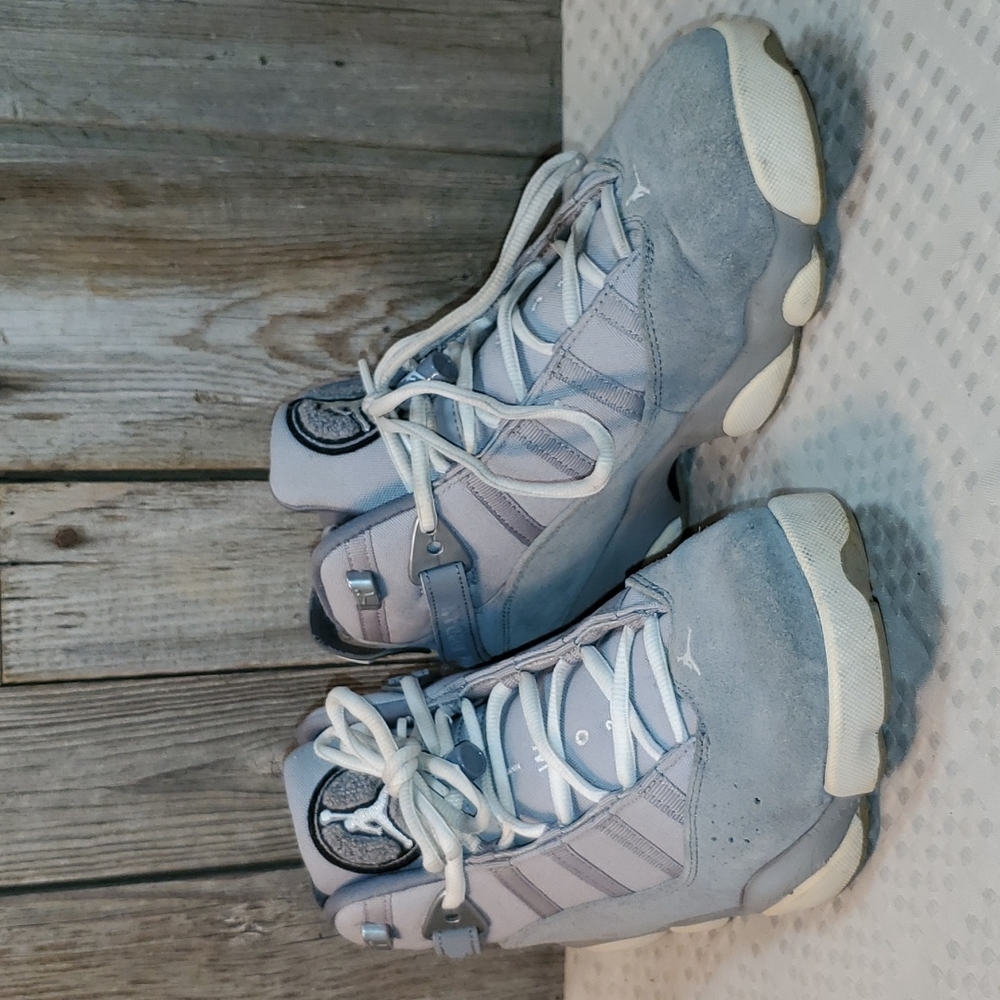 Mens Air Jordan 6 Rings Size 8 Silver Cool Grey White Jordan 322992-014